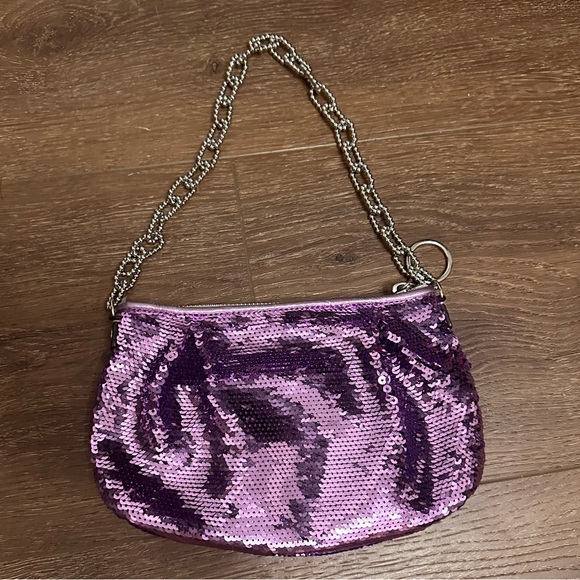 Coach | Bags | Auth Special Edition Coach Poppy Occ Purple Sequins 